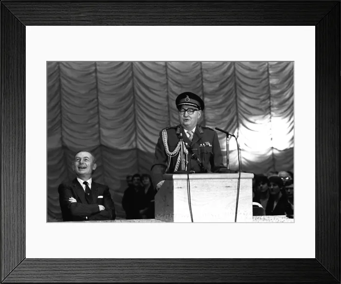 Framed Print : Britains Chief of the Defence Staff, Field Marshal Sir Edwin Bramall formally opened Framed Print : Britains Chief of the Defence Staff, Field Marshal Sir Edwin Bramall formally opened