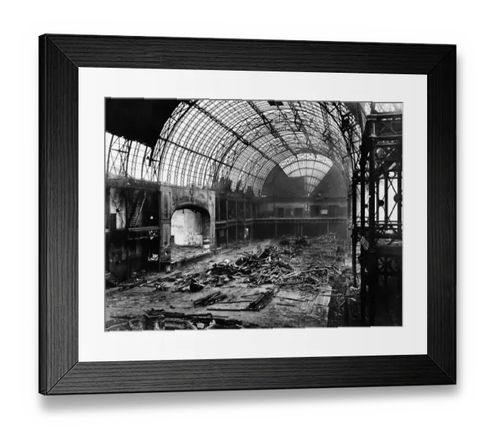 Framed Print : Demolition of The Royal Aquarium and Winter Garden in Westminster Framed Print : Demolition of The Royal Aquarium and Winter Garden in Westminster
