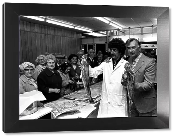 Ex Newcastle United player Jackie Milburn at the Cruddas Park Shopping Centre on 9th June