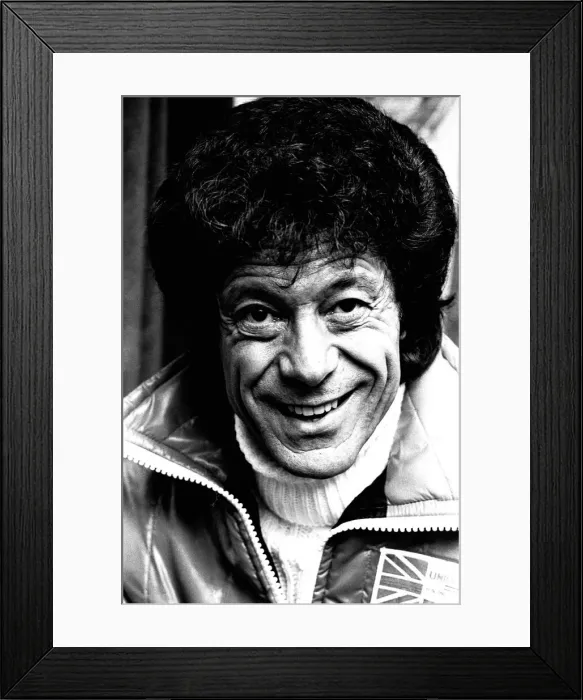 Framed Print : Television entertainer Lionel Blair on tour on 21st February 1980 Framed Print : Television entertainer Lionel Blair on tour on 21st February 1980