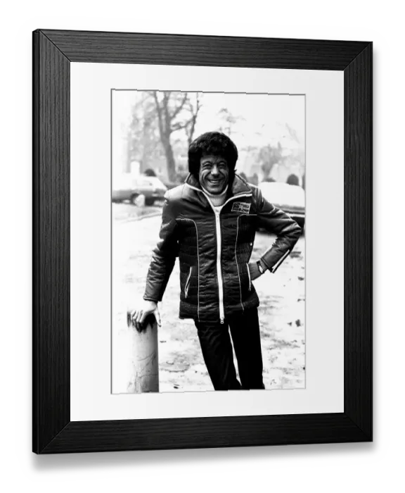 Framed Print : Television entertainer Lionel Blair on tour on 21st February 1980