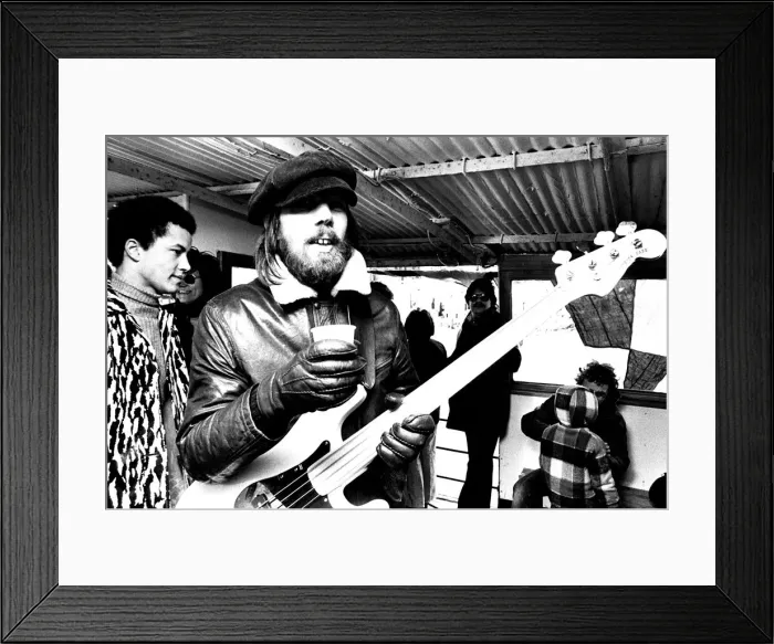 Framed Print : Lindisfarne sailed down the Tyne on a musical journey. The group were filming on board a Framed Print : Lindisfarne sailed down the Tyne on a musical journey. The group were filming on board a