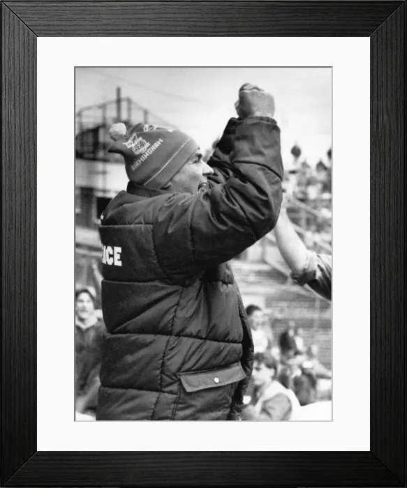 Framed Print : Scans for Anna Terry Cooper celebrating at the final whistle of the game between