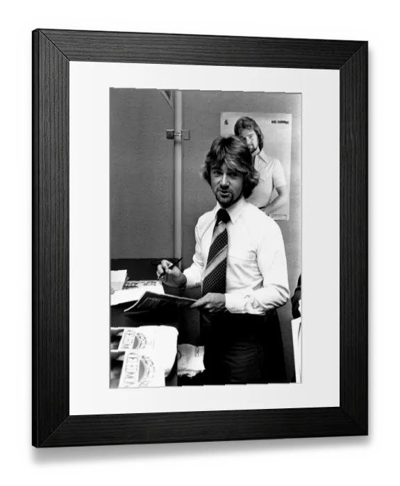 Framed Print : Crowds besieged Binns department store when disc-jockey Framed Print : Crowds besieged Binns department store when disc-jockey