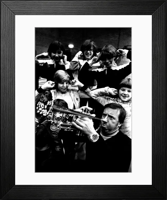Framed Print : Roy Castle hosted a special performance of the popular Record Breakers show at Gateshead Framed Print : Roy Castle hosted a special performance of the popular Record Breakers show at Gateshead