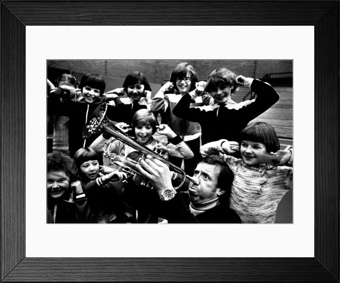 Framed Print : Roy Castle hosted a special performance of the popular Record Breakers show at Gateshead Framed Print : Roy Castle hosted a special performance of the popular Record Breakers show at Gateshead