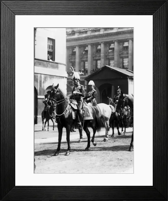 Framed Print : King George, Kaiser Willhelm II of Germany and The Duke of Connaught at the funeral of Framed Print : King George, Kaiser Willhelm II of Germany and The Duke of Connaught at the funeral of