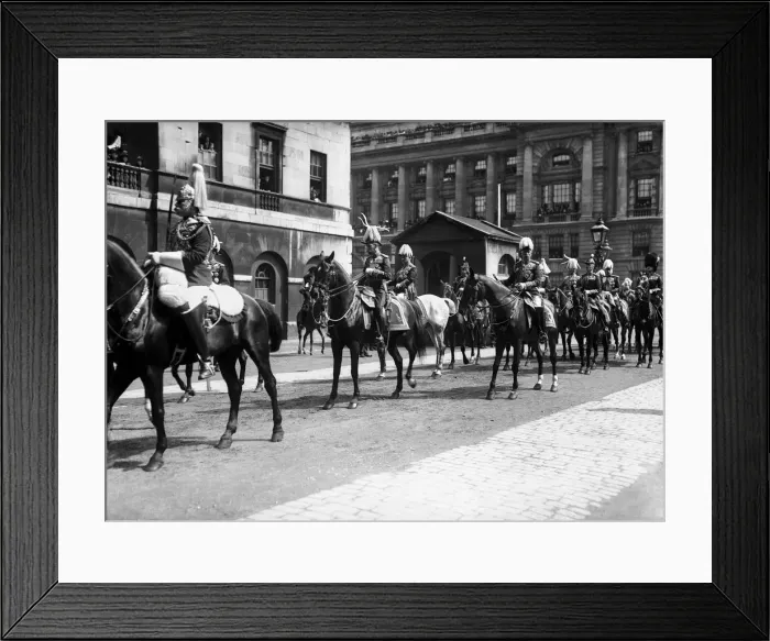 Framed Print : King George, Kaiser Willhelm II of Germany and The Duke of Connaught at the funeral of Framed Print : King George, Kaiser Willhelm II of Germany and The Duke of Connaught at the funeral of