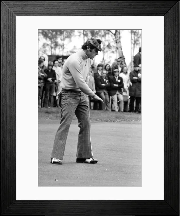 Framed Print : Graham Marsh playing golf in the Piccadilly World Match Play Championship, which he lost