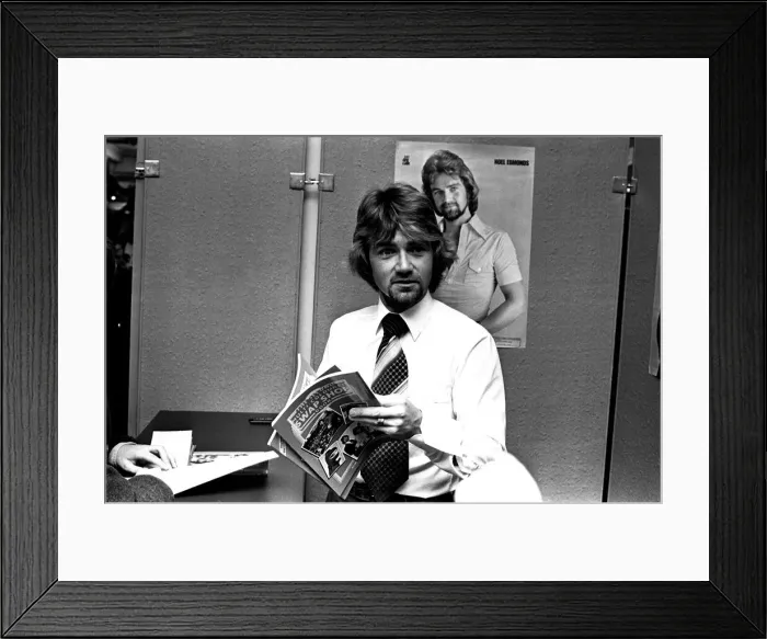 Framed Print : Crowds besieged Binns department store when disc-jockey Framed Print : Crowds besieged Binns department store when disc-jockey