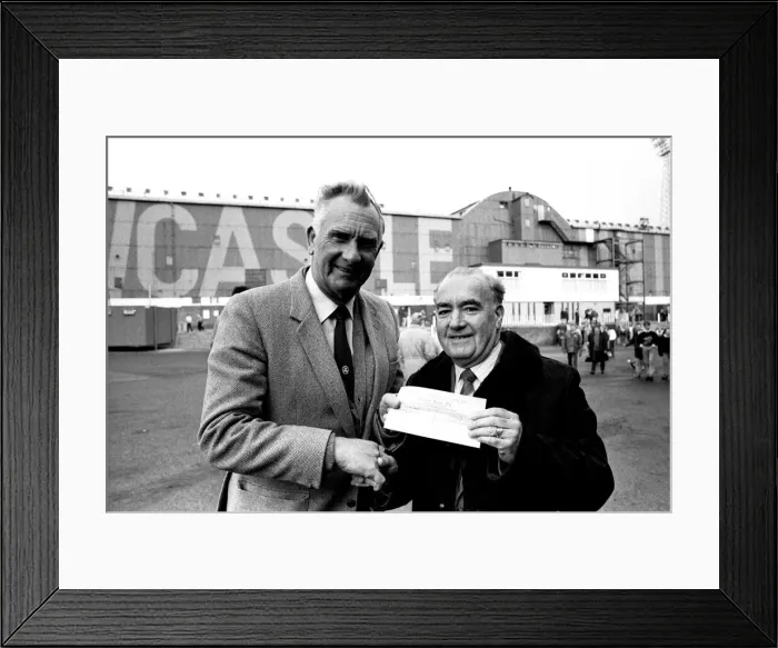 Framed Print : Evening Chronicle Greatest Goal competition winner, Tommy Dixon, of Campion Gardens Framed Print : Evening Chronicle Greatest Goal competition winner, Tommy Dixon, of Campion Gardens