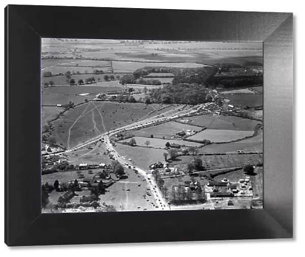 Aerial view of Whipsnade Park Zoo. Circa 1930
