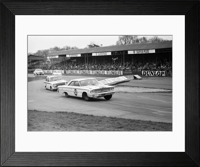 Framed Print : Motor Races at Goodwood, 31st March 1964