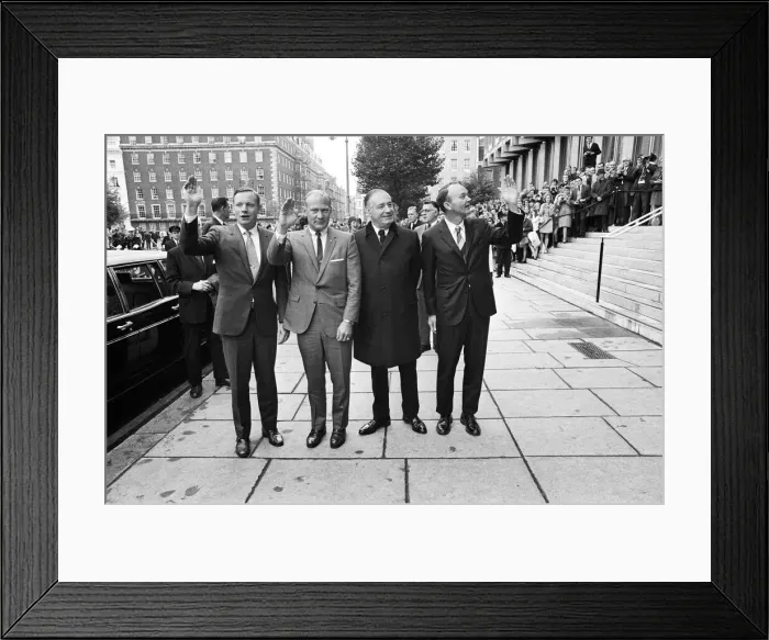 Framed Print : NASA Apollo XI Astronauts visit London October 1969 22 hour flying visit for american Framed Print : NASA Apollo XI Astronauts visit London October 1969 22 hour flying visit for american