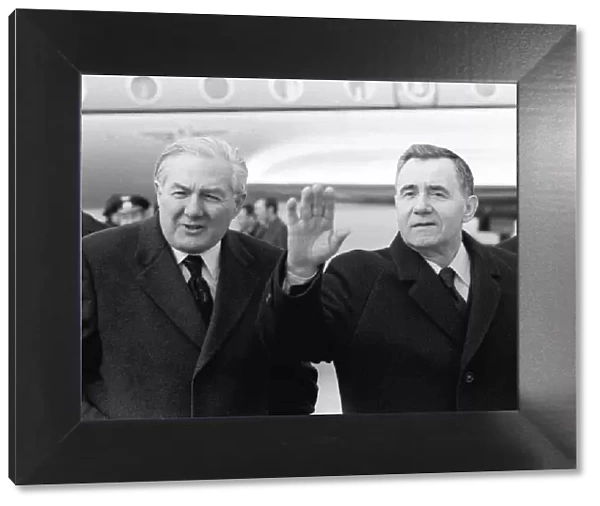 Prime Minister James Callaghan MP March 1976 with Soviet Foreign Minister Andrei