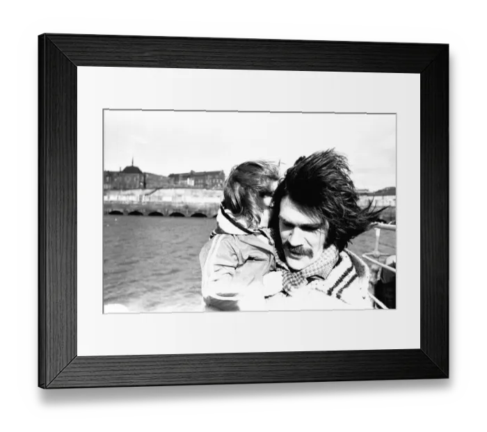 Framed Print : Lindisfarne sailed down the Tyne on a musical journey. The group were filming on board a Framed Print : Lindisfarne sailed down the Tyne on a musical journey. The group were filming on board a