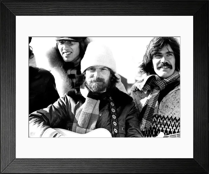 Framed Print : Lindisfarne sailed down the Tyne on a musical journey. The group were filming on board a Framed Print : Lindisfarne sailed down the Tyne on a musical journey. The group were filming on board a