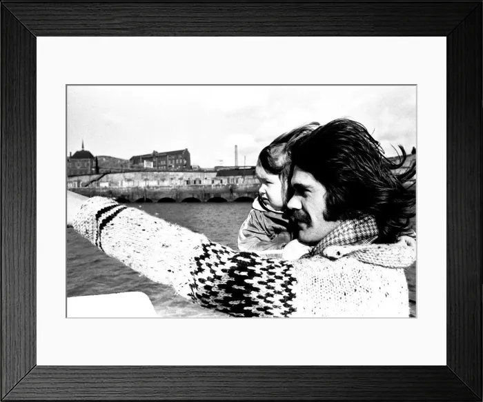 Framed Print : Lindisfarne sailed down the Tyne on a musical journey. The group were filming on board a Framed Print : Lindisfarne sailed down the Tyne on a musical journey. The group were filming on board a
