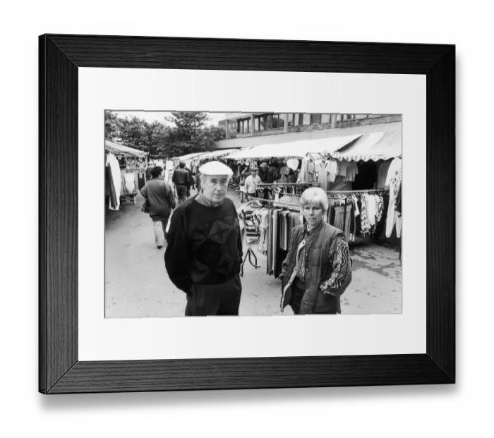 Framed Print : Two traders at the Greymare Lane Market, Openshaw, Manchester Framed Print : Two traders at the Greymare Lane Market, Openshaw, Manchester