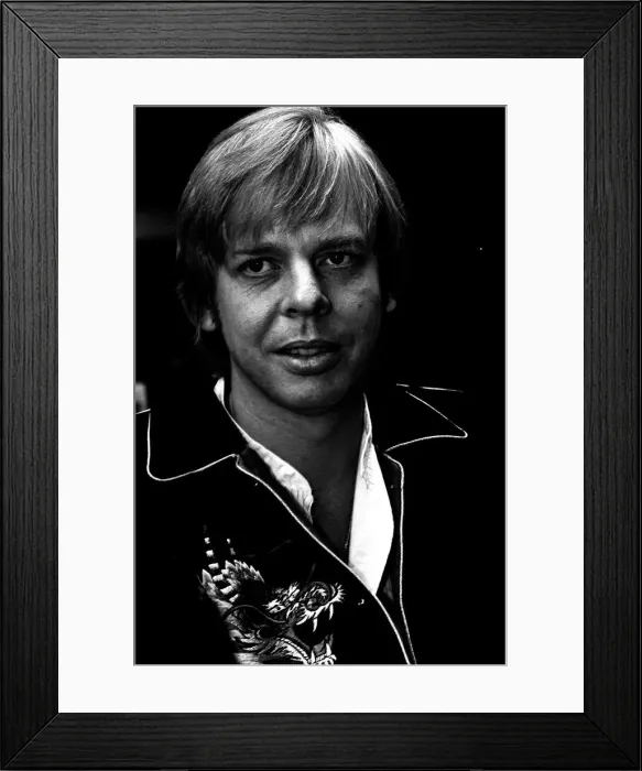 Framed Print : Musician Rick Wakeman before his concert at Newcastle City Hall 18 September 1980 Framed Print : Musician Rick Wakeman before his concert at Newcastle City Hall 18 September 1980