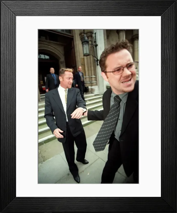 Framed Print : Michael Flatley Dancer October 98 Leaving the high court after his former manager