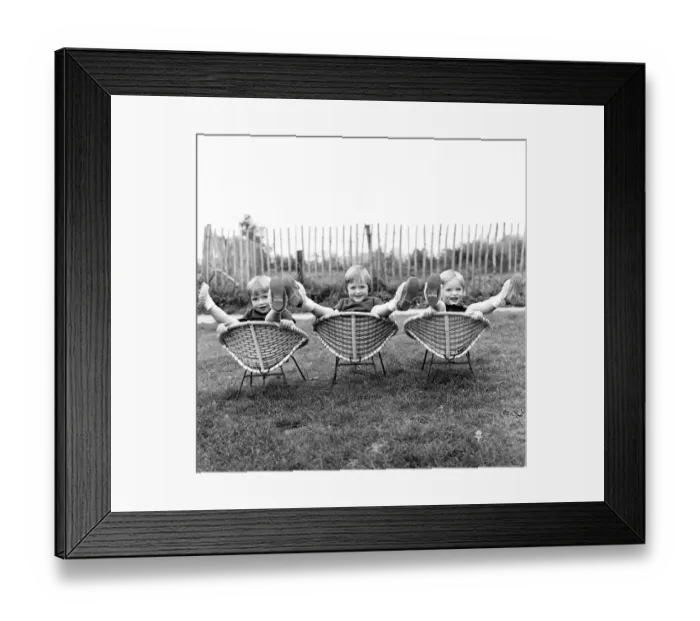 Framed Print : The Hatton triplets from Manchester, Deborah, Sharon and Allison. 29th October 1964 Framed Print : The Hatton triplets from Manchester, Deborah, Sharon and Allison. 29th October 1964