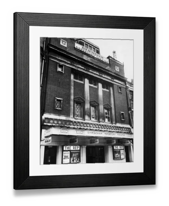 Framed Print : Birmingham Repertory Theatre, now known as The Old Rep Theatre 26 May 1972