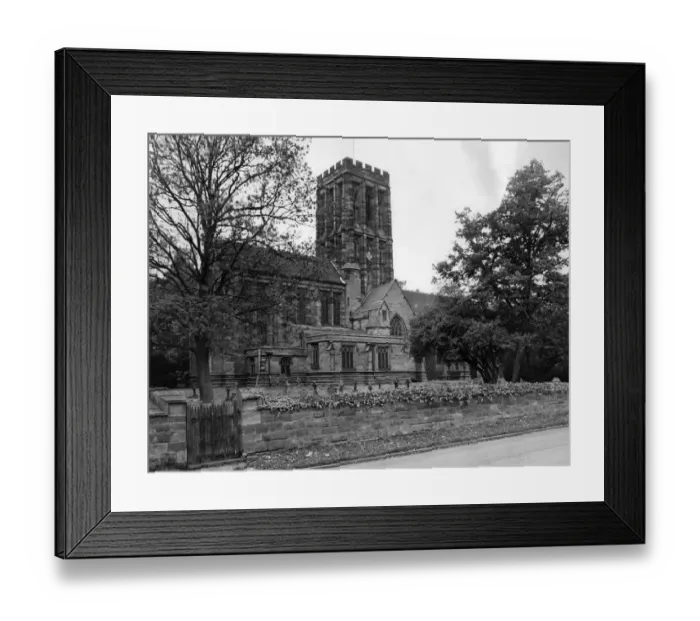 Framed Print : One of the quietest places in Staffordshire, the church of the Holy Angels at Hoar Cross
