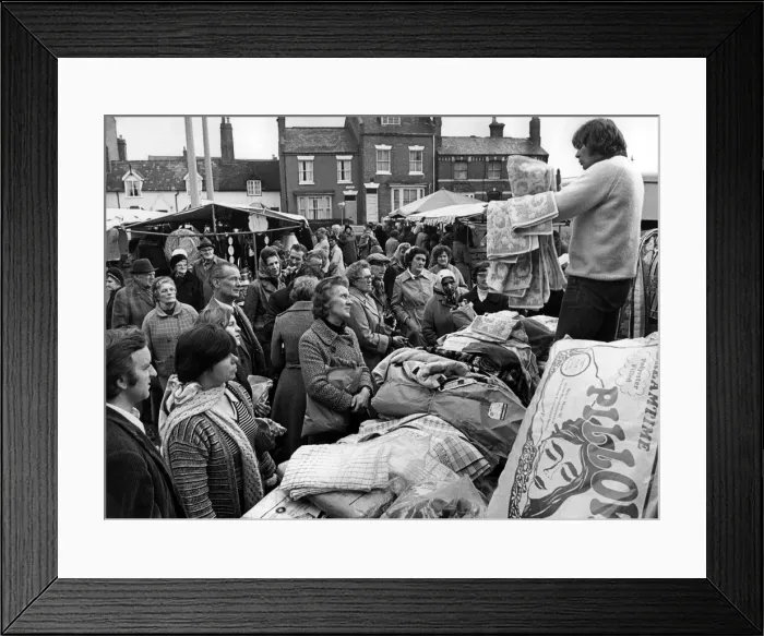 Framed Print : Leamingtons new open-air market was launched today