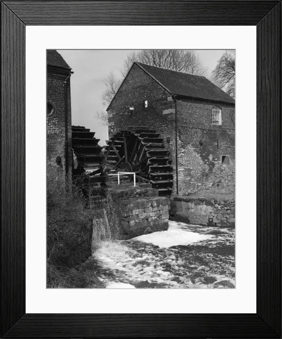 Framed Print : The 17th century water mill near Cheddleton in Staffordshire Framed Print : The 17th century water mill near Cheddleton in Staffordshire