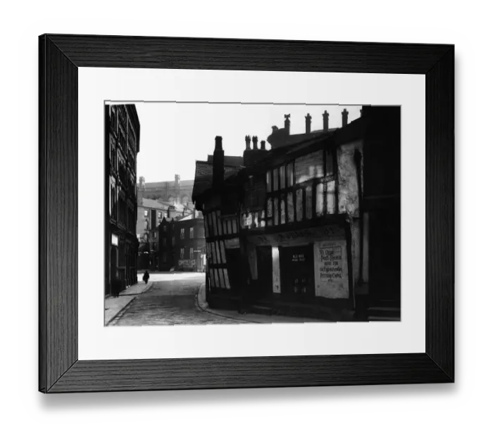 Framed Print : Manchester - Long Millgate, Poets Corner, November 1948. P000201 Framed Print : Manchester - Long Millgate, Poets Corner, November 1948. P000201