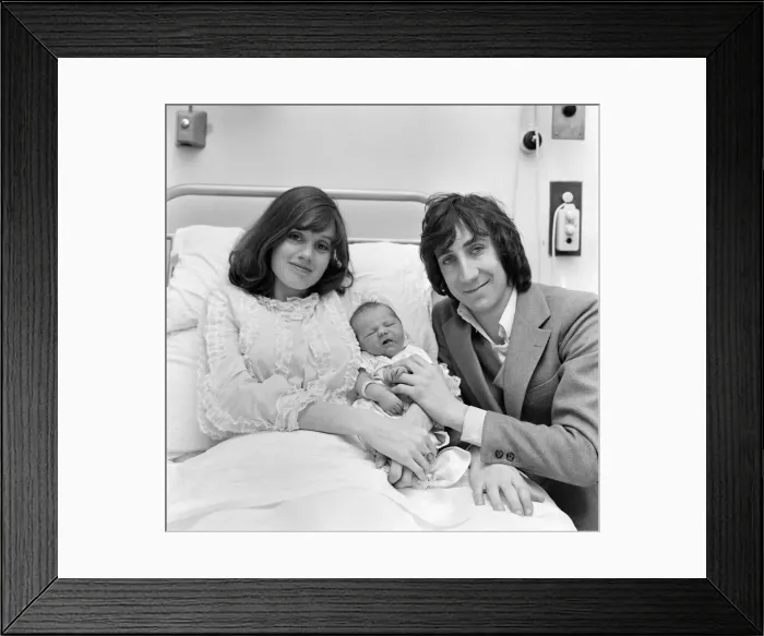 Framed Print : Pete Townshend of British rock group The Who with his wife Karen