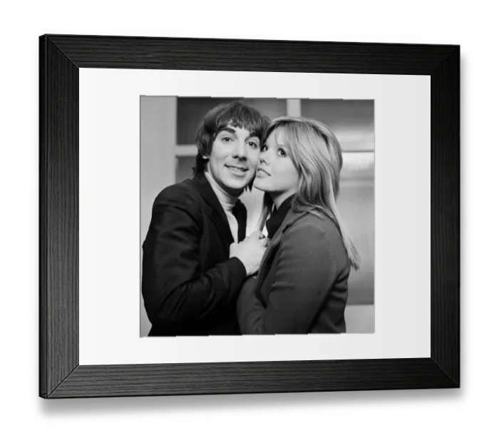 Framed Print : Keith Moon, drummer of British rock group The Who, pictured with his wife Kim Framed Print : Keith Moon, drummer of British rock group The Who, pictured with his wife Kim