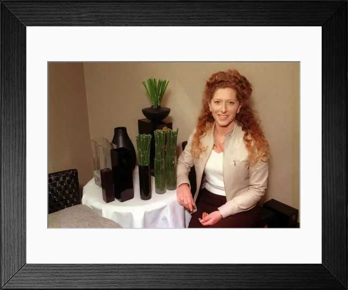 Framed Print : STYLE EXPERT KELLY HOPPEN WITH A RANGE OF HER PRODUCTS Framed Print : STYLE EXPERT KELLY HOPPEN WITH A RANGE OF HER PRODUCTS