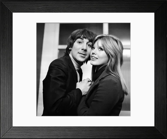 Framed Print : Keith Moon, drummer of British rock group The Who, pictured with his wife Kim Framed Print : Keith Moon, drummer of British rock group The Who, pictured with his wife Kim