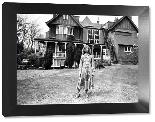 David Bowie at his home, Haddon Hall, at Beckenham, Kent, 20th April 1971