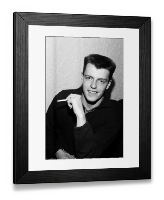 Framed Print : Suggs from the group Madness at the Birmingham Odeon. 30th October 1985