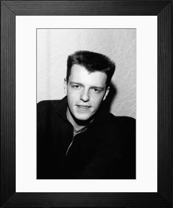 Framed Print : Suggs from the group Madness at the Birmingham Odeon. 30th October 1985