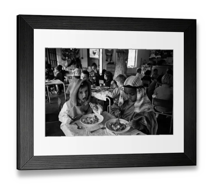 Framed Print : A Christmas Story'being performed at North Islington Nursery School, London