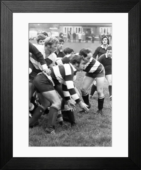 Framed Print : Stoke Old Boys v Phil Judd 15 Rugby Match, 28th September 1971 Framed Print : Stoke Old Boys v Phil Judd 15 Rugby Match, 28th September 1971