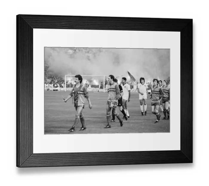 Framed Print : 1984 European Cup Final at Stadio Olimpico, Rome. Liverpool 1-1 As Roma