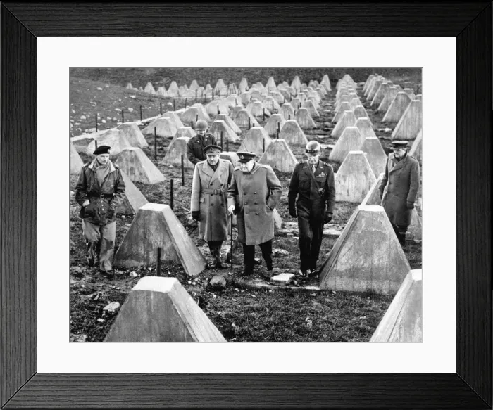 Framed Print : British Prime Minister Winston Churchill accompanied by Field-Marshall Montgomery Framed Print : British Prime Minister Winston Churchill accompanied by Field-Marshall Montgomery