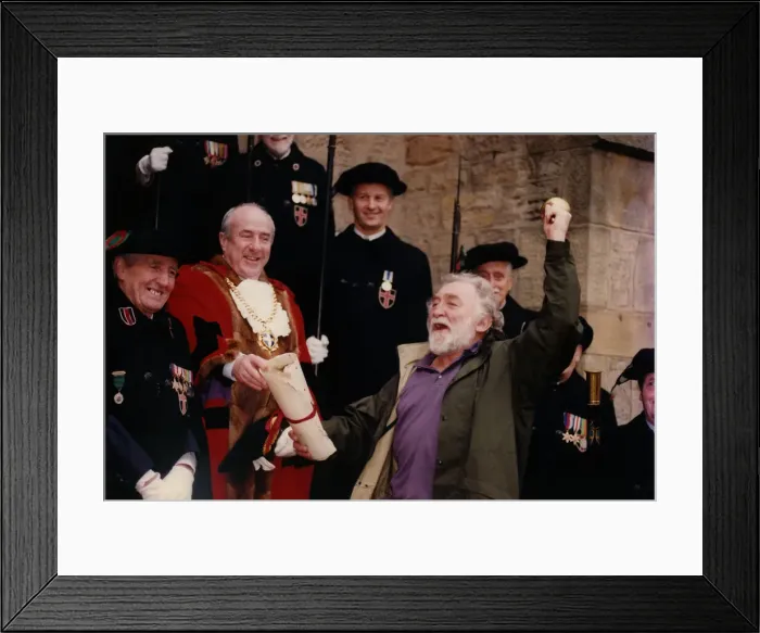 Framed Print : David Bellamy presents The Millennium Proclamation to the Mayor of Durham terry McDonnell Framed Print : David Bellamy presents The Millennium Proclamation to the Mayor of Durham terry McDonnell