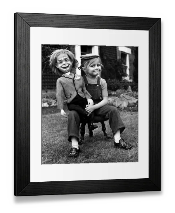 Framed Print : A picture from a series of humurous novelty images taken by Sunday People photographer