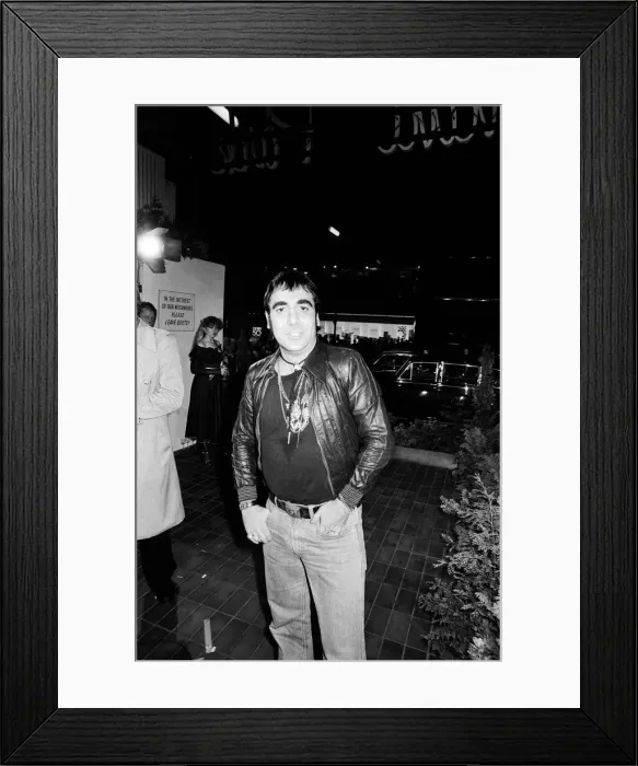 Framed Print : Keith Moon, drummer of the British rock group The Who, attending the the premier of Framed Print : Keith Moon, drummer of the British rock group The Who, attending the the premier of