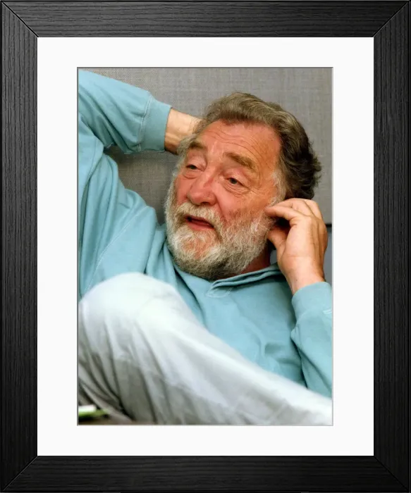 Framed Print : Dr David Bellamy being interviewed at the Newcastle Chronicle