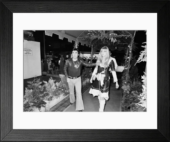Framed Print : Keith Moon, drummer of the British rock group The Who, attending the the premier of Framed Print : Keith Moon, drummer of the British rock group The Who, attending the the premier of