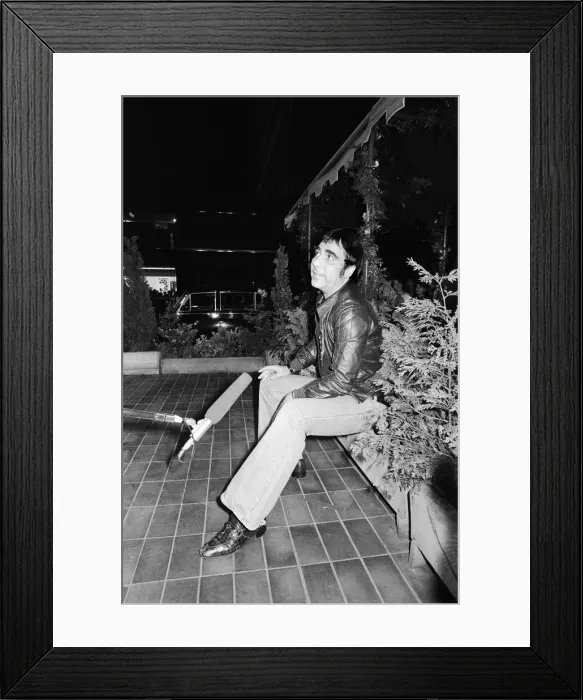Framed Print : Keith Moon, drummer of the British rock group The Who, attending the the premier of Framed Print : Keith Moon, drummer of the British rock group The Who, attending the the premier of