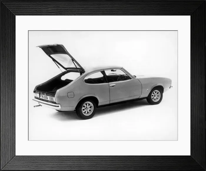 Framed Print : Ford Capri was a name used by the Ford Motor Company for three different automobile Framed Print : Ford Capri was a name used by the Ford Motor Company for three different automobile