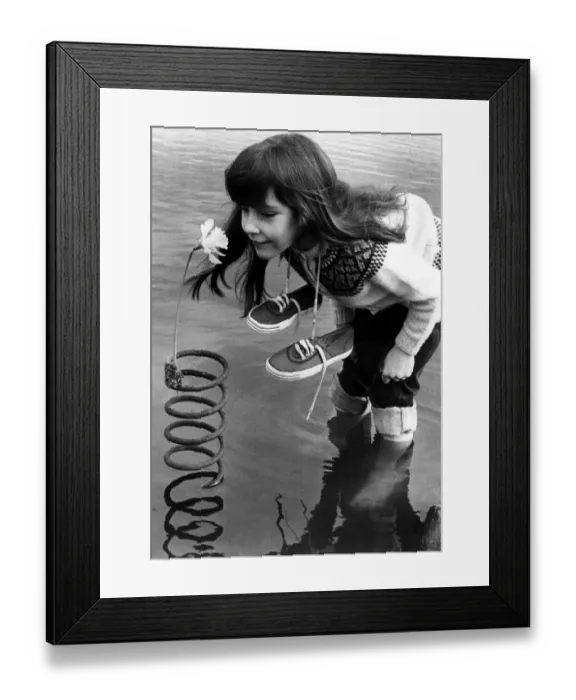 Framed Print : A picture from a series of humurous novelty images taken by Sunday People photographer